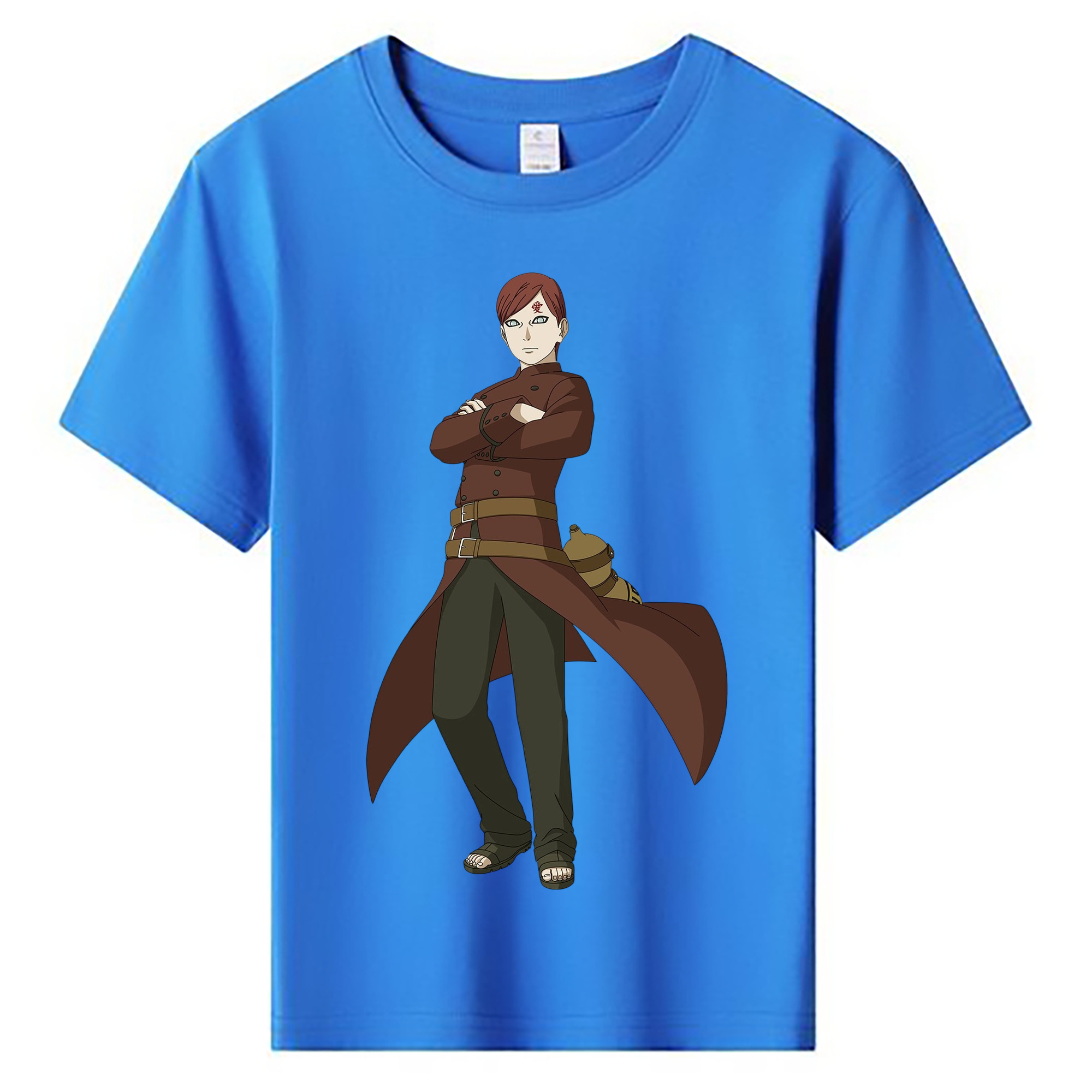 （画像用） NARUTO -ナルト- ガアラ Gaara 綿100％キッズTシャツ（フロントプリント）